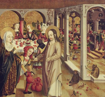 The Marriage at Cana (c.1500) by German School